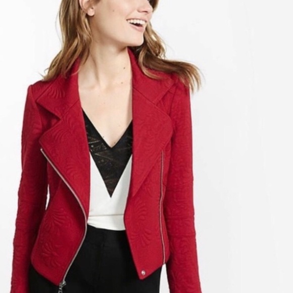 Express Jackets & Blazers - Express red zip up jacket small